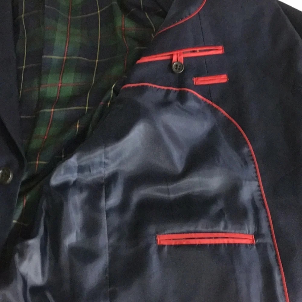 US Polo Assn. Navy Blue Blazer Sport Coat 44L